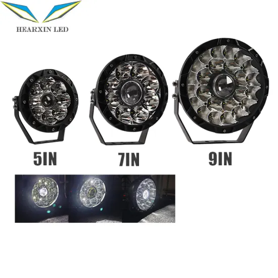 220W LED Work Light Searchlight for Off-Road Vehicles (SUV, ATV, Boat, Truck) - 5/7/9 Inch, 10V-30V
