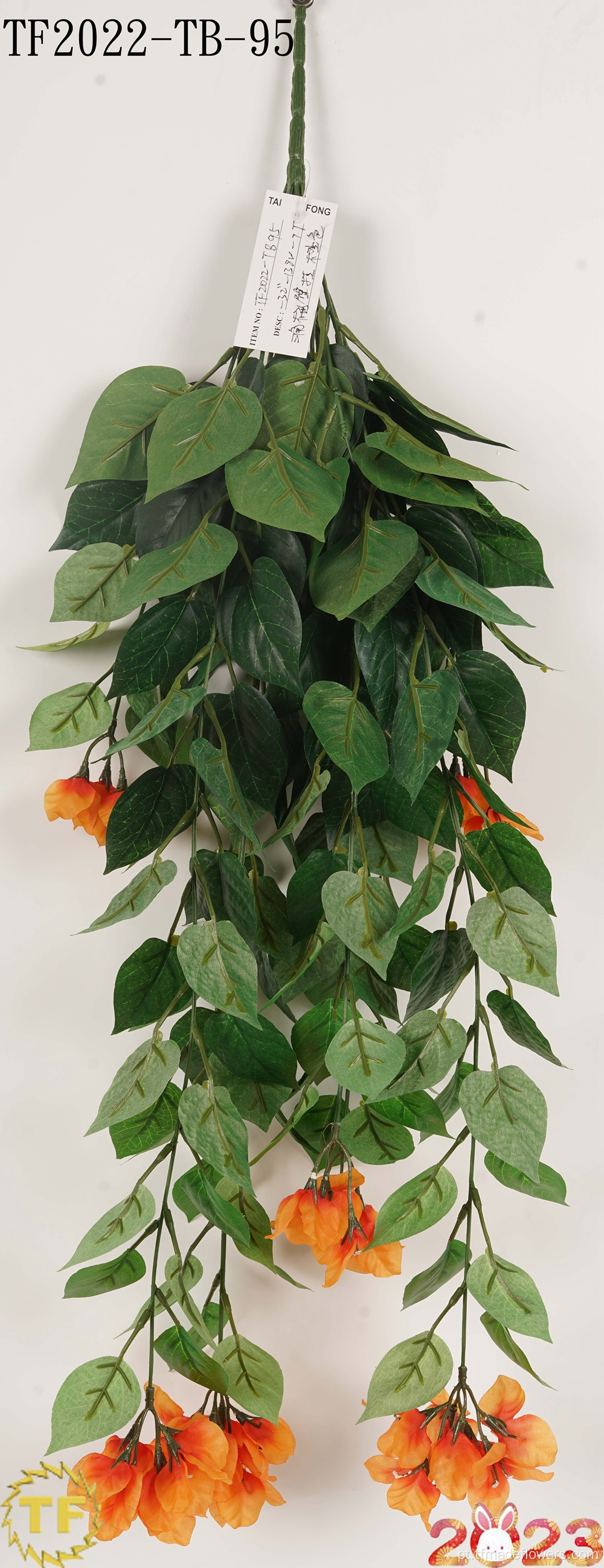 Orange Artificial Four Seasons Ivy