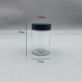 3OZ Clear Glass Storage Jars with Childproof Cap