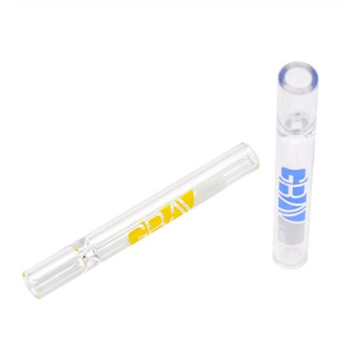 Vidro de vidro personalizado One Hitter Chillum Tubs com rolha