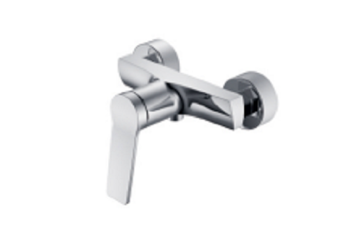 Single lever wall mounted shower mixer tap