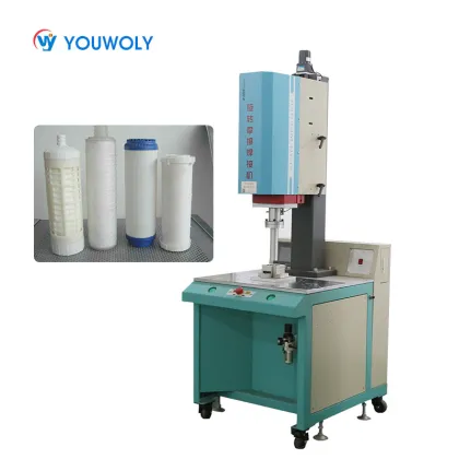 Computerized Rotary Spin Welder for Round Shape Filter Products - Ultrasonic Welding Machine