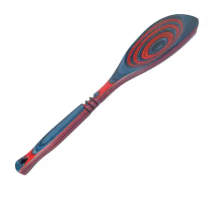 blue and red multifunctional cooking spoon