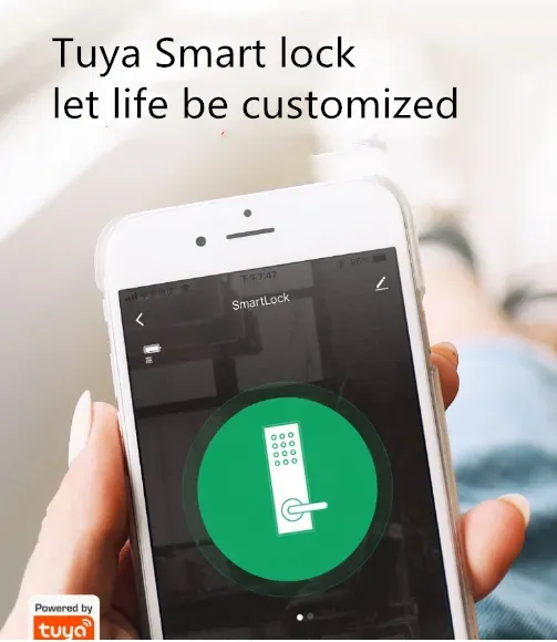 Smart WiFi Door Lock with Fingerprint & Password Access
