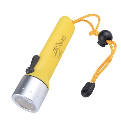 LED Waterproof Rechargeable 4xAA Battery Diving Torch ABS Flashlight