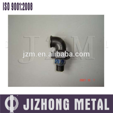 black mallezble iron union elbows M&F pipe fitting made in china