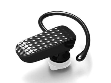 Mono Ear Hook Bluetooth Headset With Noise Cancelling Abs Pvc Flexible Material