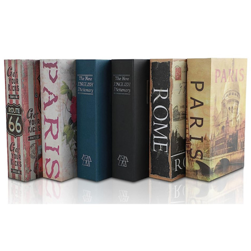 Secret Hidden Metal Book Safes with 2 keys