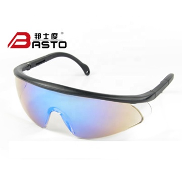 Industrial Protective Clear Lens Glasses with Side Protection and Strap for Work Safety