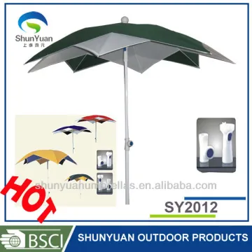 double-deck and color fashion beach parasol umbrella