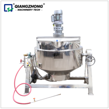 Food Grade Tilting Jacketed Kettle Cooker with Agitator for Factory