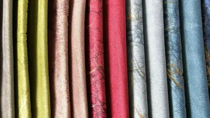 Polyester Textile Bronzing Holland Velvet Sofa Fabric