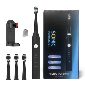 Elegant Travel Kit: Waterproof USB Rechargeable Sonic Electric Toothbrush with Replaceable Brush Heads and Intelligent Gums Care