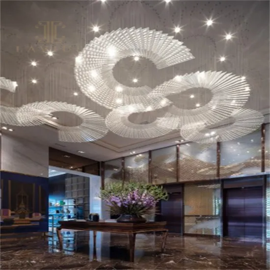 Clear Circular Sector Custom Led Restaurant Chandelier