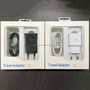 เครื่องชาร์จที่รวดเร็วสำหรับ Samsung Galaxy S8/S9/S10/NOTE 8/9/10 &amp; A52/A51/A72 - อะแดปเตอร์ USB 15W พร้อมสายเคเบิล Type -C