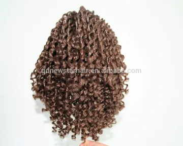 Cheap Price BJD Doll Wigs Brown Coolor Curly Heat Resistant Doll Wigs for Wholesale