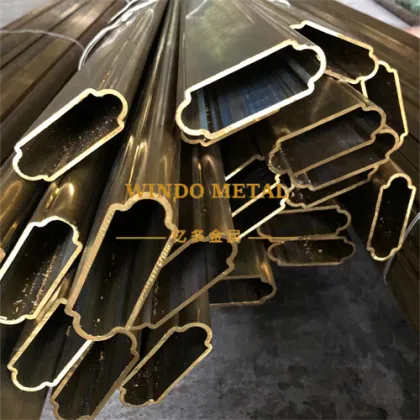 Luxury retail clothing rack brass tubing