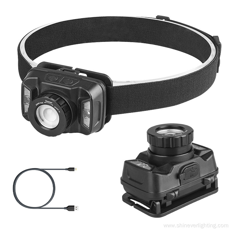 USB Charging Zoom Sensing Headlamp