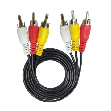 RCA Video Cable złącze wtyczka stereo kabel audio