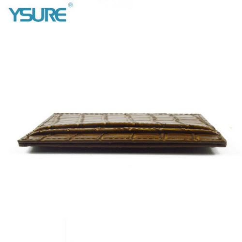 China Custom Size Leather Business Credit Card Holder Supplier