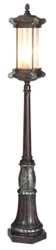 High Brightness Ip65 Traditional Garden Lights Brown Aluminum Glass Garden Lights E12 E14 Bulb