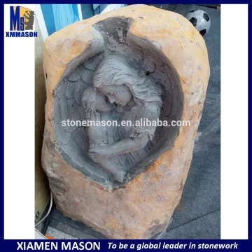 Modern design weeping angel cemetery monuments for statues