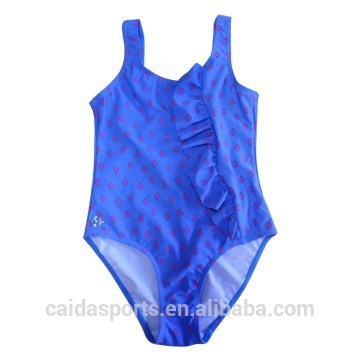 Blue baby one piece girl swimwear