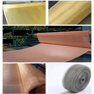 Magnetic Shielding Material 200 Mesh red Copper / brass / phosphor Bronze Wire Mesh