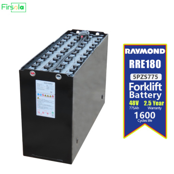BT RRE180 แบตเตอรี่ 5PZS775 48V 775AH FORKLIFT TRACTION BATTOR BATTOR สำหรับ RAYMOND
