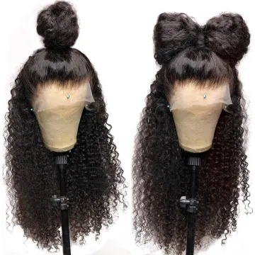 Afro Kinky Curly Hd Full Lace Front Virgin Human Hair Wig Cheap Raw Brazilian Hair Glueless Lace Frontal Wig For Women Vendor