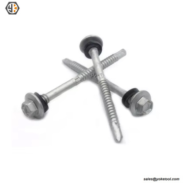 Саморезы из окрашенной в красный цвет стальной кровельный винт Wing Teks Screw