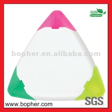 mini plastic set of 3 highlighter