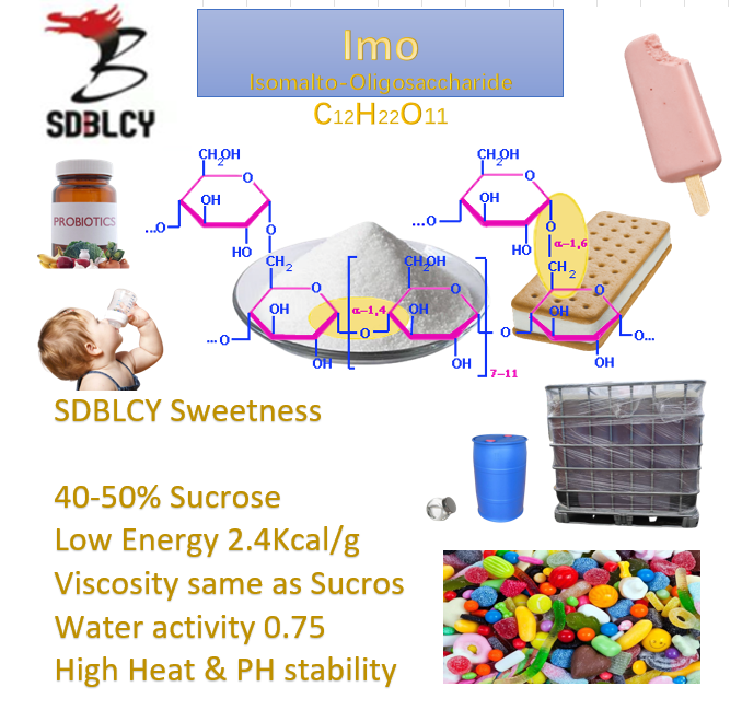 Isomalto-oligosaccharide 900 Corn Syrup healthy IMO feed ingredients Imo 500 900 Isomaltooligosaccharide Isomalto Oligosaccharide Powder123