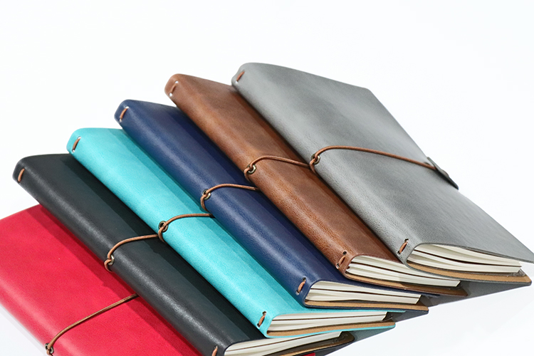 Hot Sale Planner A5 Soft Cover Leather Cover Notebook Journal Daily Yearly and Month Planner in Stock