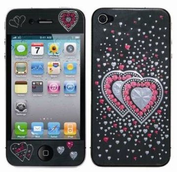 3d Embossed Screen Anti-scratch, Dust-dimensional Screen Apple Iphone4 Bumper Protector Iphone4 / 4s