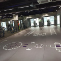 Gym room sports flooring