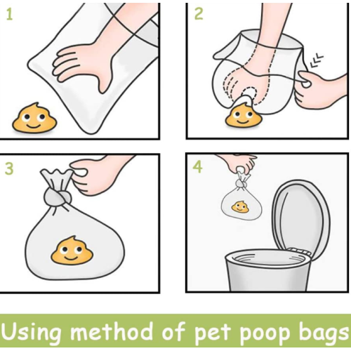 18 Пополнения Rolls Compostable Pet Poop Bags