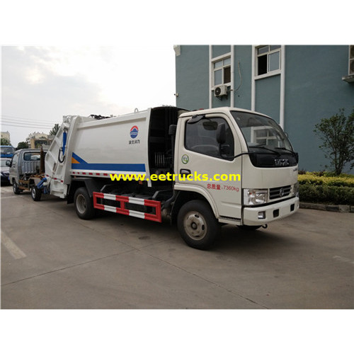 Dongfeng 5000 litros de camiones de compresión de residuos
