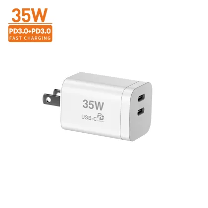 35W Dual USB-C Super Fast Charger & Travel Adapter for iPad, Smartphone (Baseus)