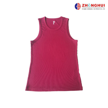 Red Polyamide Spandex Tank Top