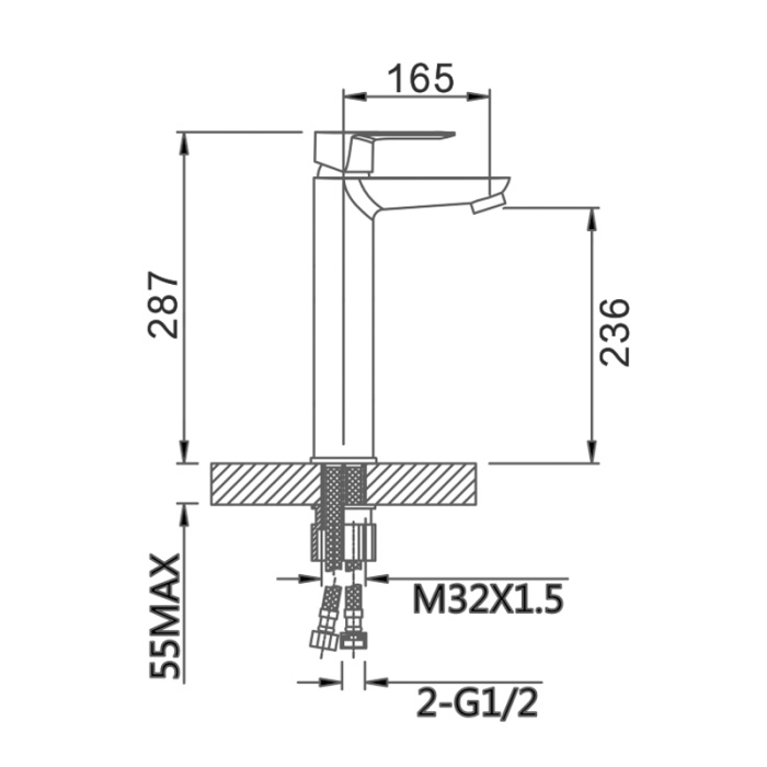 Single Hole Electroplated Mixer