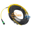 8F MPO-LC G657A2 สายเคเบิล MTP MPO