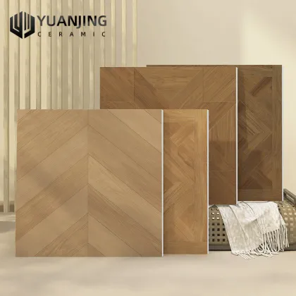 Foshan French Nanyang Style 800x800mm Wood Grain Antique Floor Tiles