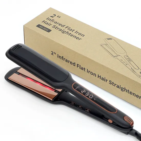 Popular Electric Infrared Hair Straightener with Fast Heating and Wide Plate