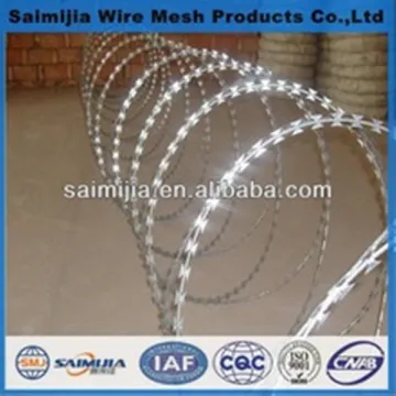 plastic razor barbed wire/razor barbed military wire mesh fence/concertina razor barbed wire with pallet
