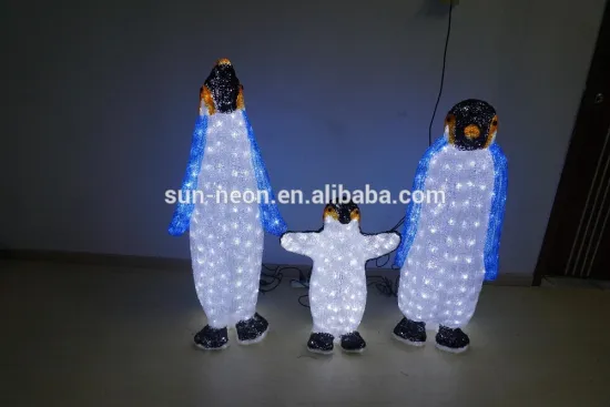 Outdoor chirstmas decorative led penguin motif light
