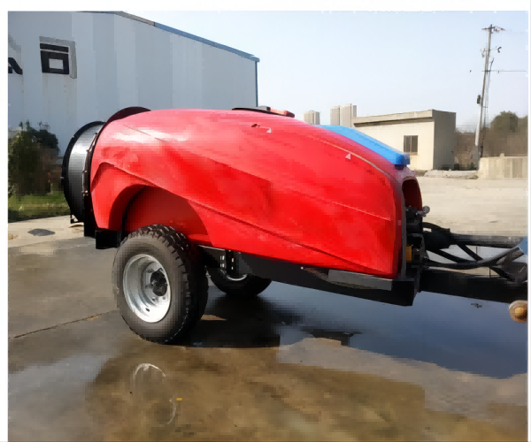 Large Capacity Pull-Behind Sprayer on tractors