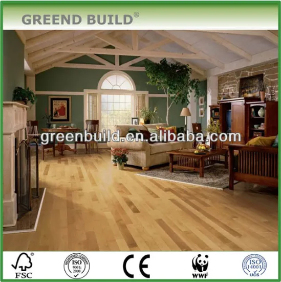 Natural Smooth Maple Solid Wood Flooring