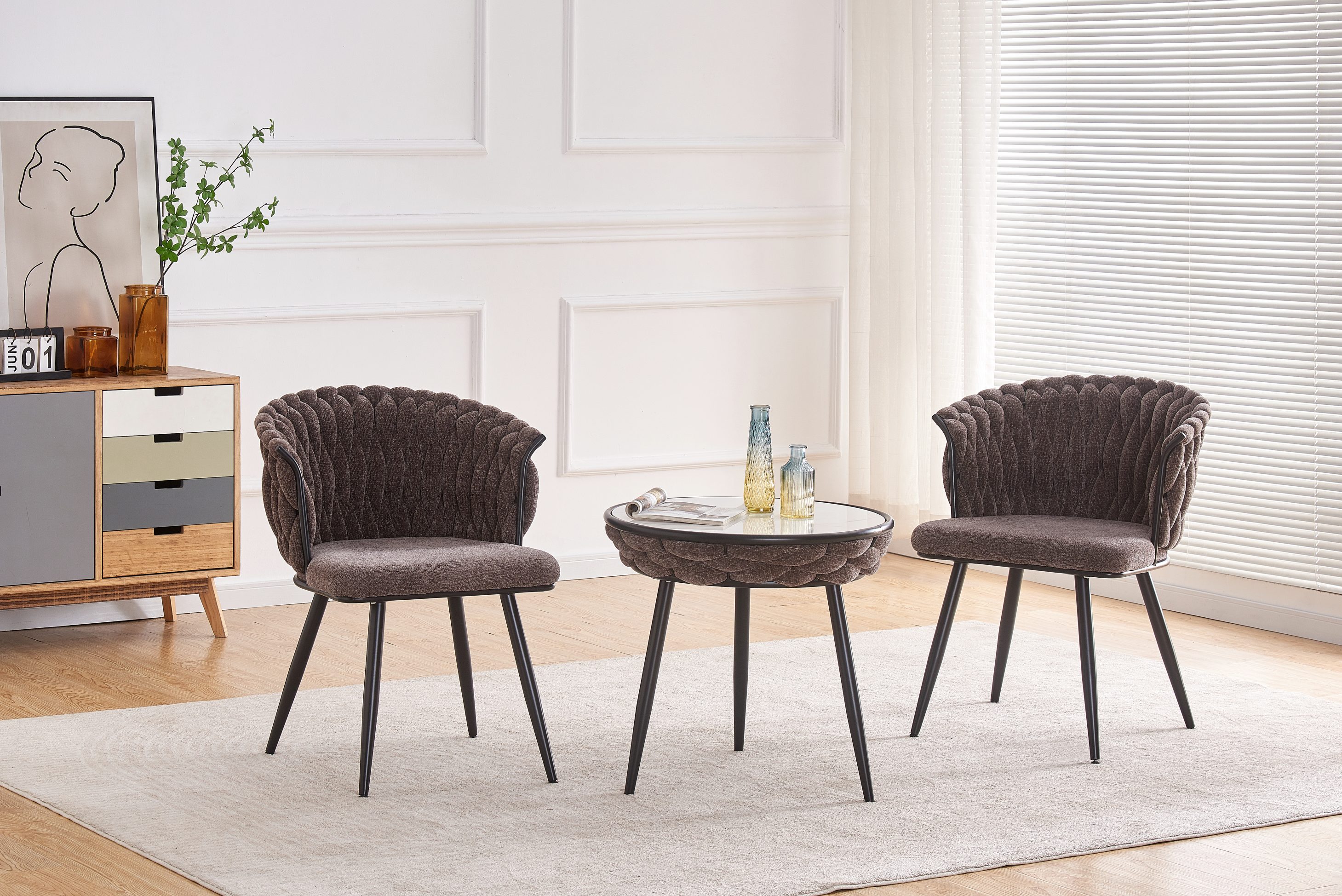 TL-BZ-5 Handwoven Fabric Armchair 2