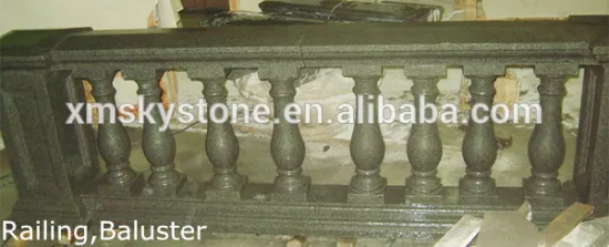 dark grey granite g654 stone railing